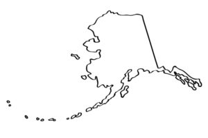 Alaska coloring map