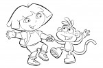 Dora coloring pages 022