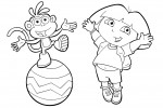 Dora coloring pages 027