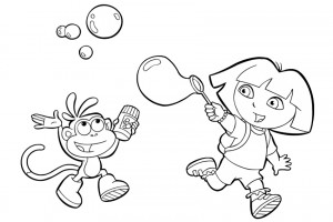 Dora coloring pages 033