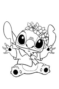 Stitch coloring page