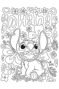 Aloha coloring page