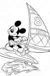 Mickey Mouse windsurfing