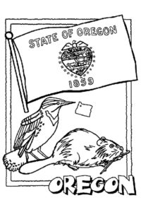 Oregon coloring pages